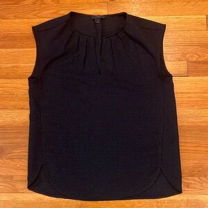 J. Crew black sleeveless top. Size 6.